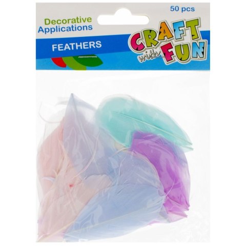 Piórka Craft with Fun Pastel mix 50 szt (501477) Piórka Craft with Fun Pastel mix 50 szt (501477)