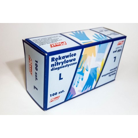 Rękawiczki jednorazowe diagnostyczne L 100 szt Rękawiczki jednorazowe diagnostyczne L 100 szt