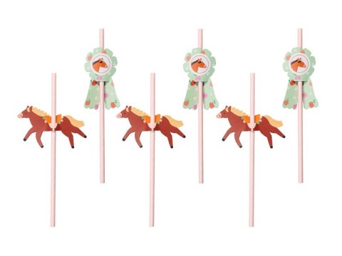 Słomka Partydeco Konie, 19.5 cm. 6 szt (NSL2) Słomka Partydeco Konie, 19.5 cm. 6 szt (NSL2)
