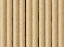 Słomka papierowe, kraft, 19.5cm 10 szt Partydeco (SPP9-031)