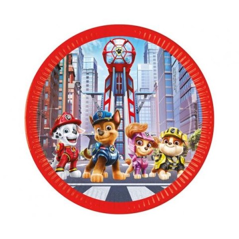 Talerz jednorazowy Paw Patrol: The Movie 8 szt. papier śr. 230mm 8 szt Godan (93453)