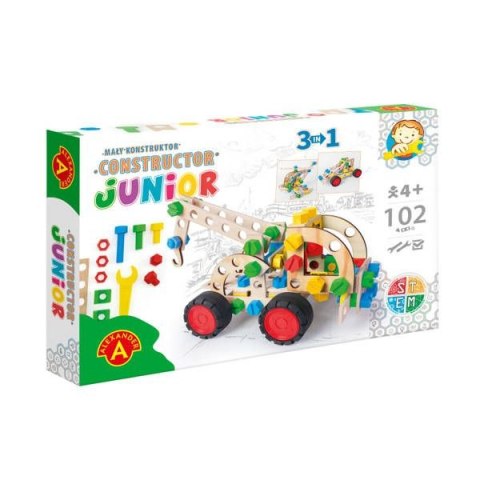 Gra edukacyjna Alexander CONSTRUCTOR JUNIOR 3X1 PULL TRUCK Mały konstruktor Gra edukacyjna Alexander CONSTRUCTOR JUNIOR 3X1 PULL TRUCK Mały konstruktor