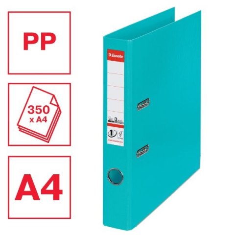 Segregator dźwigniowy Esselte No.1 Power A4 50mm turkusowy (811560) Segregator dźwigniowy Esselte No.1 Power A4 50mm turkusowy (811560)