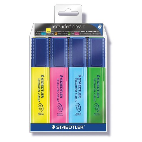 Zakreślacz Staedtler 4 kolory mix 1,0-5,0mm (364WP4h) Zakreślacz Staedtler 4 kolory mix 1,0-5,0mm (364WP4h)