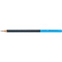 Ołówek Grip 2001 Two Tone czarny/niebieski HB Faber Castell (517010FC)