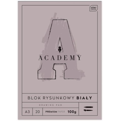 Blok rysunkowy ACADEMY A3 /20 100g A3 biały 100g 20k (5902277331717) Blok rysunkowy ACADEMY A3 /20 100g A3 biały 100g 20k (5902277331717)