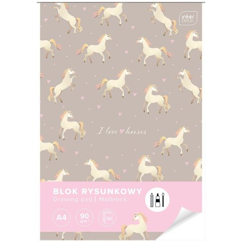 Blok rysunkowy Interdruk bloki 5902277314529 A4 białe 90g 50k Blok rysunkowy Interdruk bloki 5902277314529 A4 białe 90g 50k