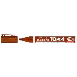 Marker olejowy Toma brązowy 2,5mm okrągła końcówka (TO-440 6 2)