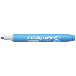 Marker permanentny Artline metaliczny decorite niebieski 1,0mm pędzelek końcówka (AR-033 1 8)