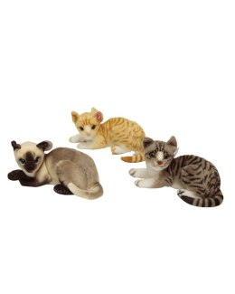 Pluszak Kot leżący z dźwiękiem, 3 wzory [mm:] 380 Deef (03742)