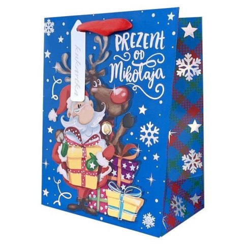 Torba prezentowa torebka ozdobna Bożenarodzenie Kukartka (QPS)