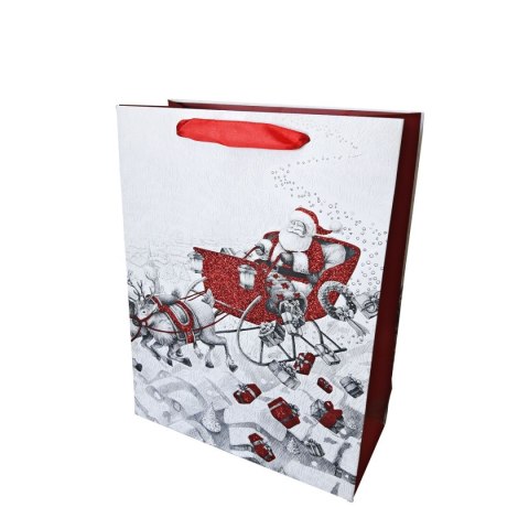 Torba prezentowa torebka ozdobna Bożenarodzenie Kukartka (QPS)