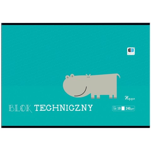 Blok techniczny Interdruk B&B KIDS A4 białe 240g 10k (BLTBB) Blok techniczny Interdruk B&B KIDS A4 białe 240g 10k (BLTBB)