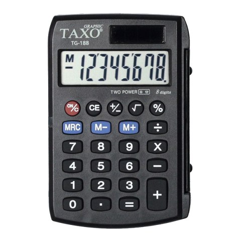 Kalkulator kieszonkowy TG-188 Taxo Graphic 8-pozycyjny Kalkulator kieszonkowy TG-188 Taxo Graphic 8-pozycyjny