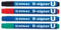 Marker permanentny Donau D-Signer czarny 2-5mm okrągła końcówka (7371001-01PL)
