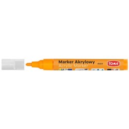 Marker specjalistyczny Toma akrylowy-pomarańczowy neonowy pomarańczowy 2,5mm okrągła końcówka (TO-402)