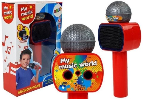 Mikrofon zabawkowy Lean Dziecięcy Bezprzewodowy Karaoke Głośnik Bluetooth Czerwony (7828) Mikrofon zabawkowy Lean Dziecięcy Bezprzewodowy Karaoke Głośnik Bluetooth Czerwony (7828)