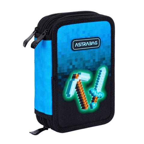 Piórnik Astra Astrabag Jumbo Blue Pixel (503024055) Piórnik Astra Astrabag Jumbo Blue Pixel (503024055)