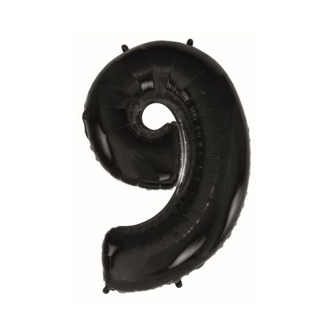 Balon foliowy Godan cyfra 9 CZARNA 45cal (FG-C85CZ9) Balon foliowy Godan cyfra 9 CZARNA 45cal (FG-C85CZ9)