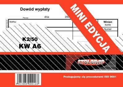 Druk samokopiujący Stolgraf KW A6 50k. (K2/50) Druk samokopiujący Stolgraf KW A6 50k. (K2/50)