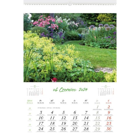 Kalendarz ścienny OGRODY RAJSKIE 13-planszowe 2024 320mm x 470mm Lucrum (RW11) Kalendarz ścienny OGRODY RAJSKIE 13-planszowe 2024 320mm x 470mm Lucrum (RW11)