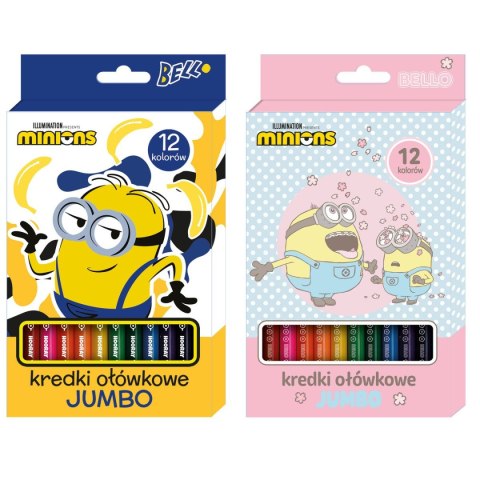 Kredki ołówkowe Beniamin Minionki Jumbo 12 kol. Kredki ołówkowe Beniamin Minionki Jumbo 12 kol.