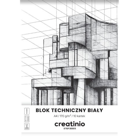 Blok techniczny Top 2000 Creatinio A4 biały 170g 10k (400176667) Blok techniczny Top 2000 Creatinio A4 biały 170g 10k (400176667)