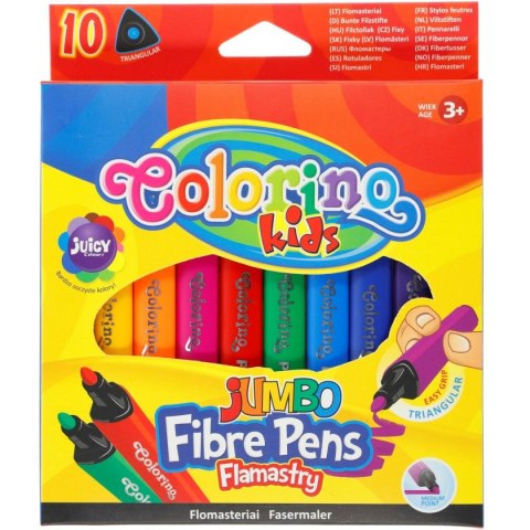 Flamaster jumbo trókątne 10 kol. Patio (16018)