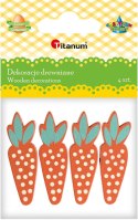 Ozdoba drewniana Titanum Craft-Fun Series marchewki (5017)