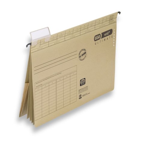 Skoroszyt Elba Vertic Ultimate wiszący personalno-kredytowy A4 brązowy karton 230g (100082310) Skoroszyt Elba Vertic Ultimate wiszący personalno-kredytowy A4 brązowy karton 230g (100082310)