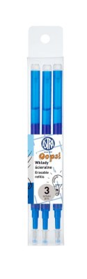 Wkład do długopisu wymazywalny Astra OOPS! wymazywalny niebieski 0,6mm