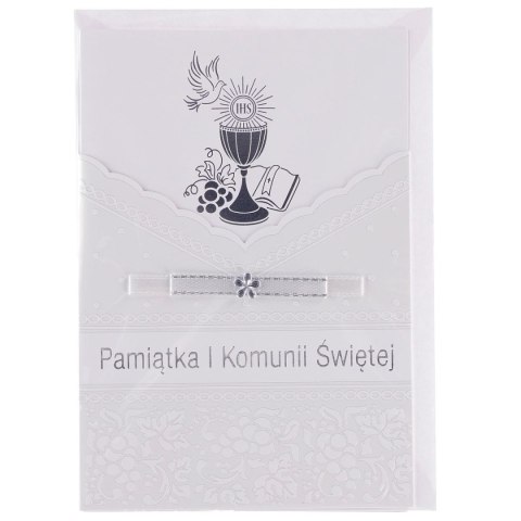 Kartka składana laurka B6 exclusive satyna komunia B6 (5902221807909) Kartka składana laurka B6 exclusive satyna komunia B6 (5902221807909)