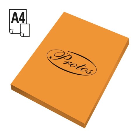 Papier kolorowy Protos A4 pomarańczowy 160g Papier kolorowy Protos A4 pomarańczowy 160g