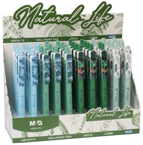 Długopis M&G Natural niebieski 0,5mm (MG ABP20179 KP40) Długopis M&G Natural niebieski 0,5mm (MG ABP20179 KP40)