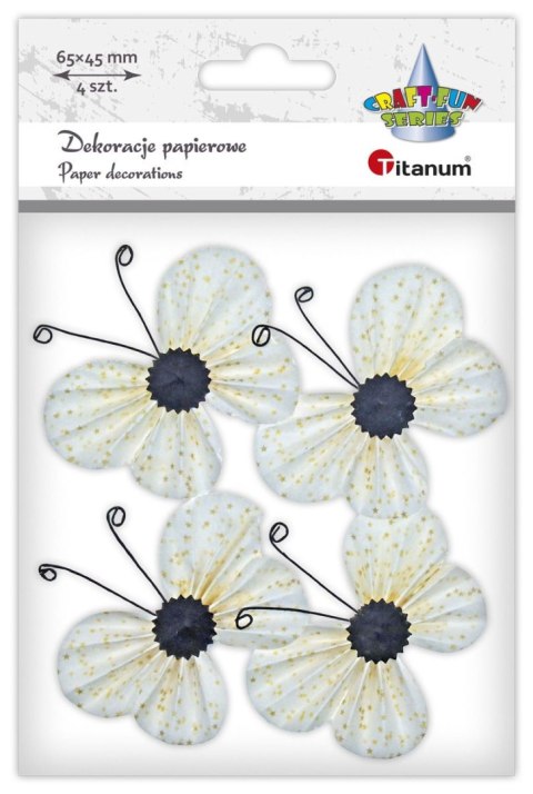 Ozdoba papierowa Titanum Craft-Fun Series motyle 3C (22YX0825-6D) Ozdoba papierowa Titanum Craft-Fun Series motyle 3C (22YX0825-6D)
