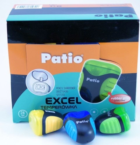 Temperówka Excel podwójna mix plastik Patio (31523) Temperówka Excel podwójna mix plastik Patio (31523)