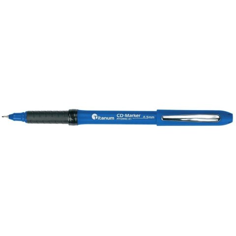 Marker do cd Titanum niebieski 0,5mm (PY1094C-01) Marker do cd Titanum niebieski 0,5mm (PY1094C-01)
