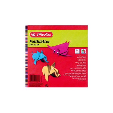 Zeszyt papierów kolorowych Herlitz 20x20 origami 247619 [mm:] 200x206 (300003930)