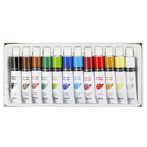 Farba akrylowa Starpak kolor: mix 12ml (520192) Farba akrylowa Starpak kolor: mix 12ml (520192)