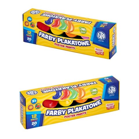 Farby plakatowe Astra kolor: mix 20ml 12 kolor. (301123043) Farby plakatowe Astra kolor: mix 20ml 12 kolor. (301123043)