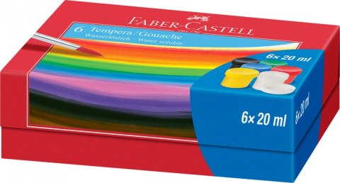 Farby plakatowe Faber Castell kolor: różne 20ml 6 kolor. (121040 FC) Farby plakatowe Faber Castell kolor: różne 20ml 6 kolor. (121040 FC)