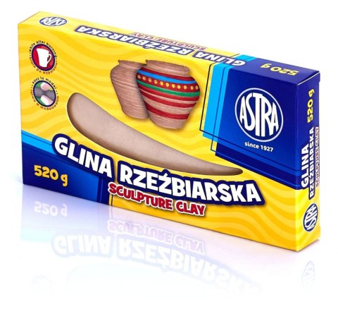 Glinka rzeźbiarska beżowa 520g Astra (83810900) Glinka rzeźbiarska beżowa 520g Astra (83810900)