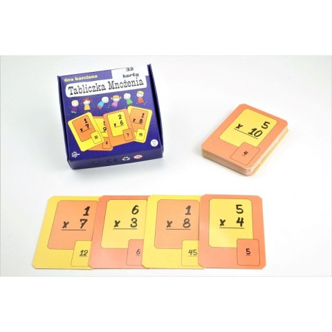 Karty TABLICZKA MNOŻENIA Abino 32 sztuk