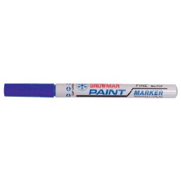 Marker olejowy Snowman średni niebieski niebieski 1-1,5mm okrągła końcówka