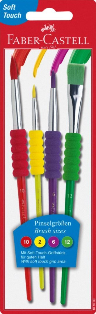 Pędzel Faber Castell z miękkim uchwytem (FC481600) Pędzel Faber Castell z miękkim uchwytem (FC481600)