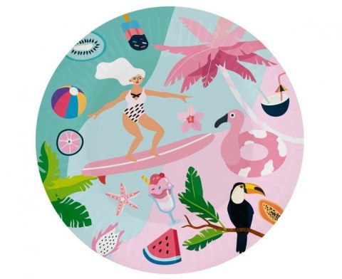 Talerz jednorazowy Godan Kolekcja Summer - Lets Party (surfing) papier śr. 180mm 6 szt (PG-TPS6) Talerz jednorazowy Godan Kolekcja Summer - Lets Party (surfing) papier śr. 180mm 6 szt (PG-TPS6)