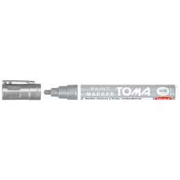 Marker olejowy Toma srebrny 2,5mm okrągła końcówka (TO-440 9 4)