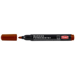 Marker permanentny Toma brązowy okrągła końcówka