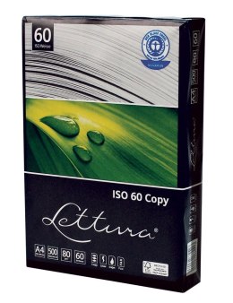 Papier ksero ekologiczny A4 biały 500k. 80g Lettura (xba4lett80gISO60)