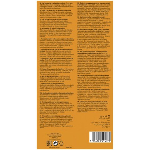 Długopis żelowy długopis wymazywalny wkład czerwony 0,3mm Bic (94984)